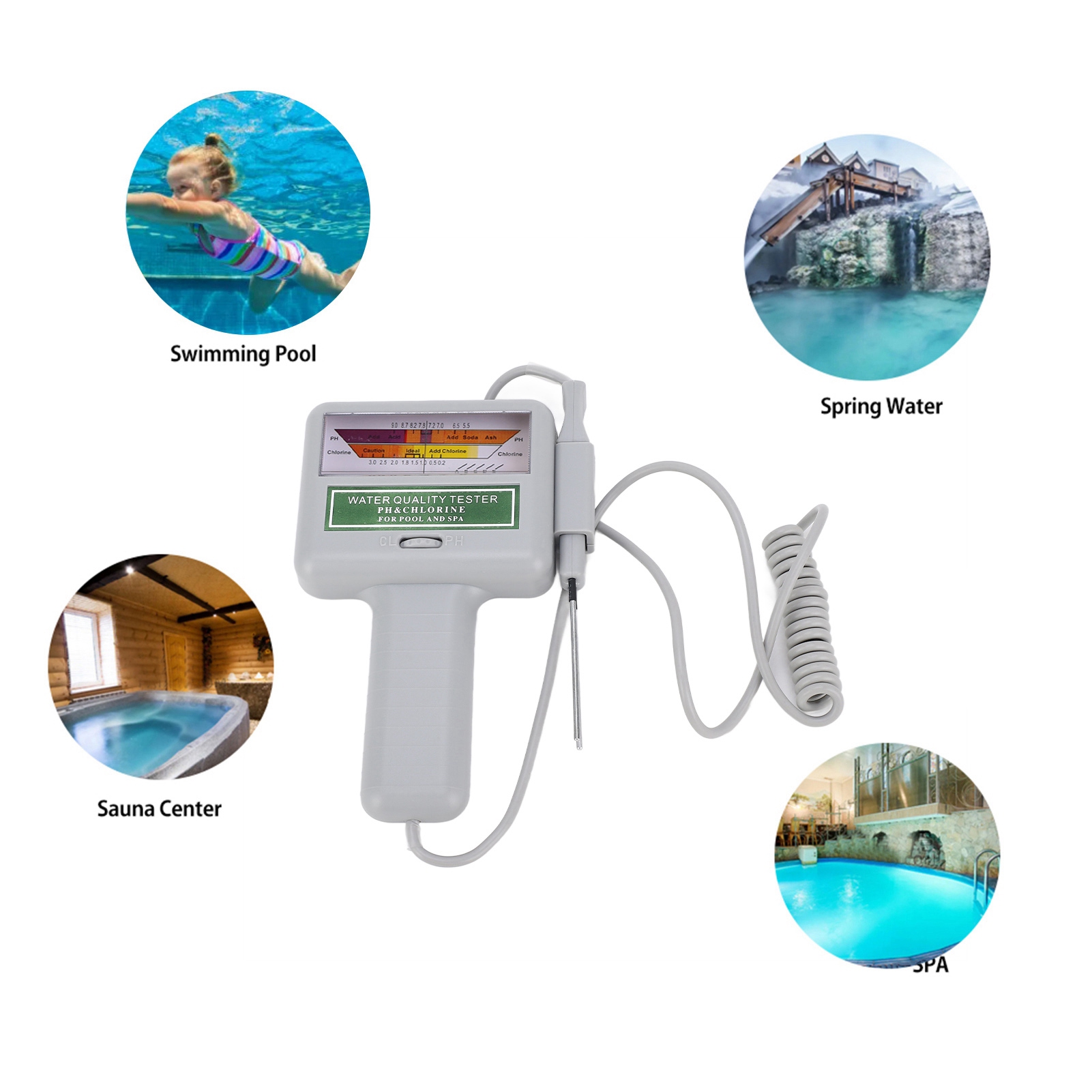 Digital Pool Water Tester pH C - огляд і ціна Ph Meter Digital Water Tester