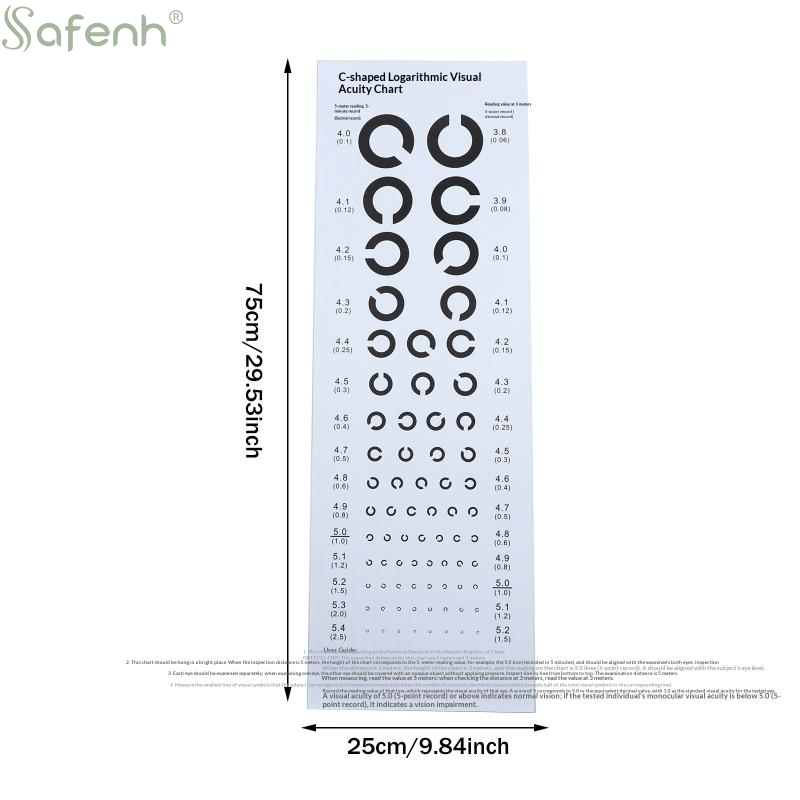 Near Vision Test Cards Vision  - огляд і ціна Medical Supplies